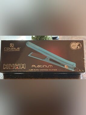 Platinum 1.25" Ceramic Flat Iron - Teal